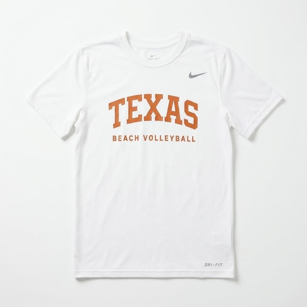 Texas Longhorns Nike Dri-FIT Beach Volleyball Graphic Tee White Mens Medium